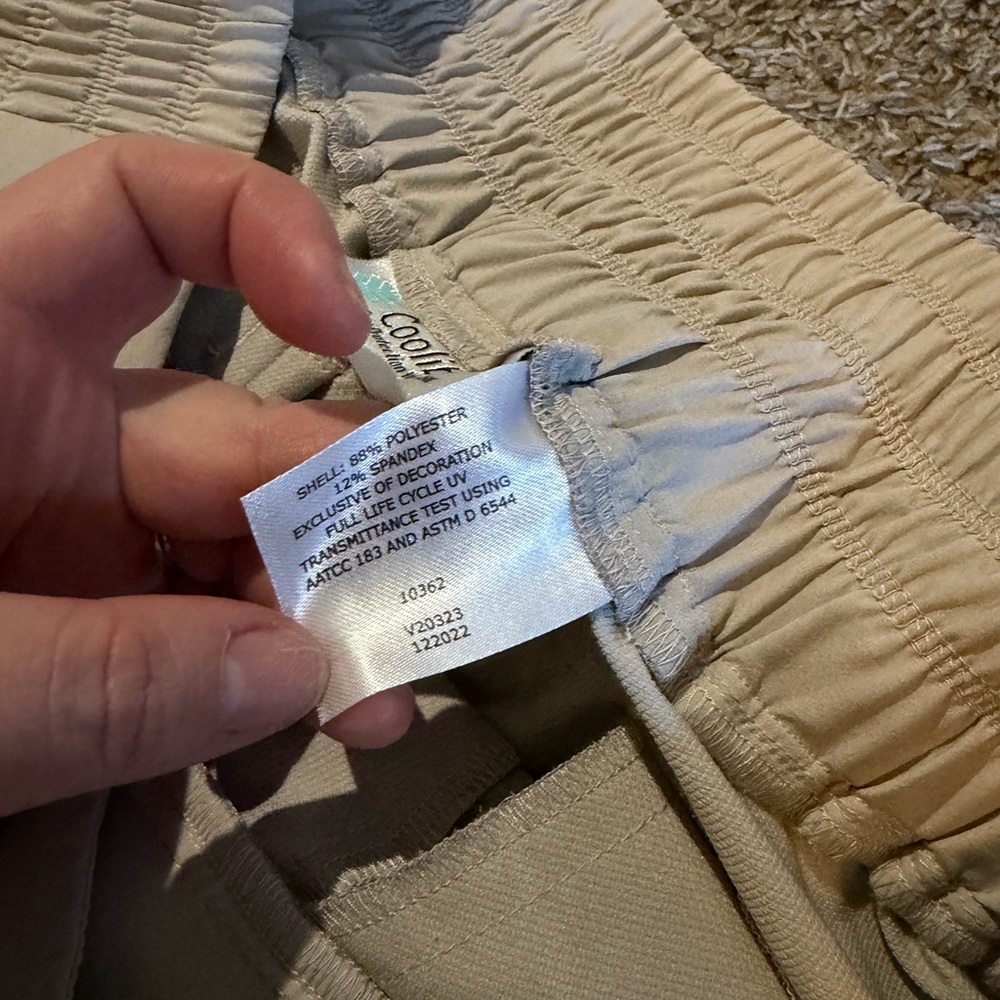 Women's Medium Coolipar Khaki Travel Pants UPF 50+ - Picture 7 of 11